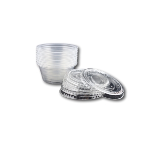 1OZ CLEAR PORTION CUP WITH LID X1000(Z)